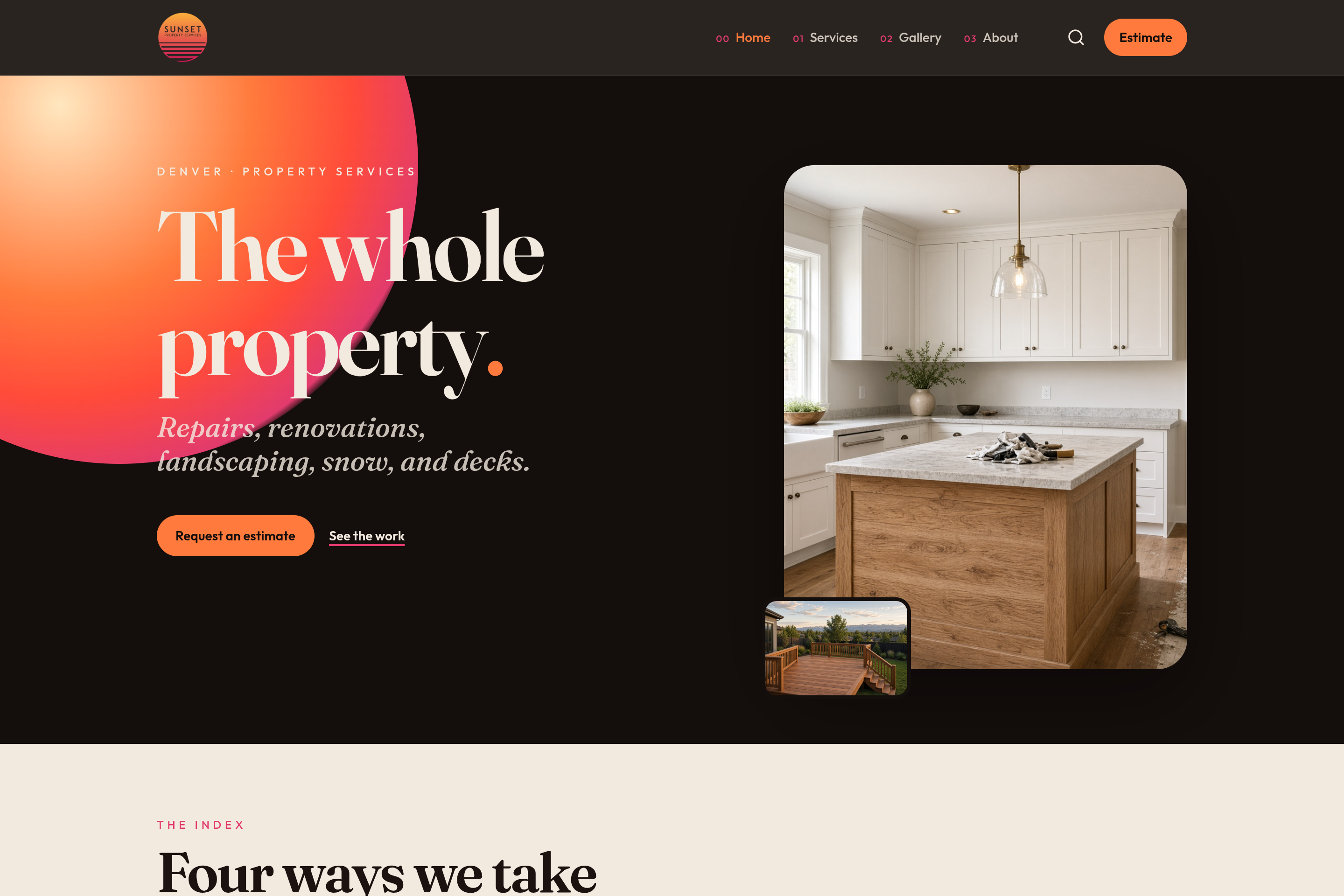 Sunset Property Services — Web Design by 5280 Design