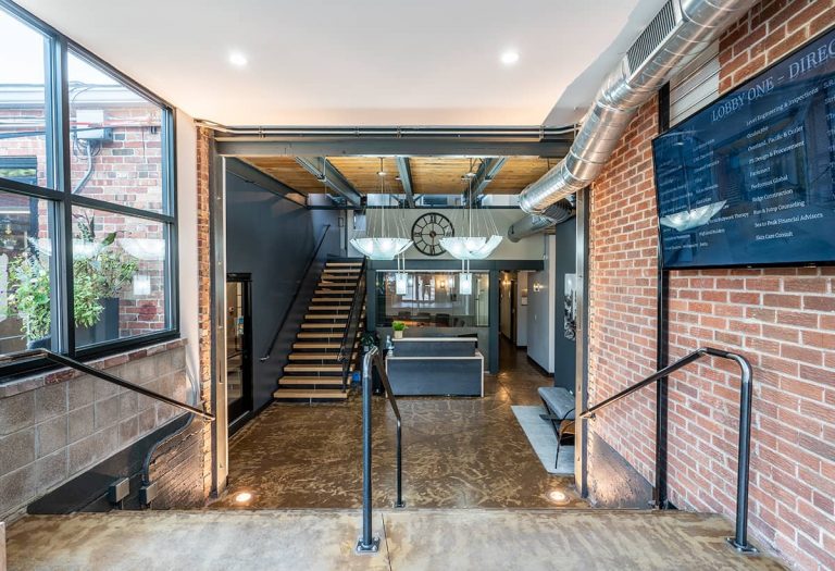 Lobby of the Denver studio, 2806 N Speer Blvd.