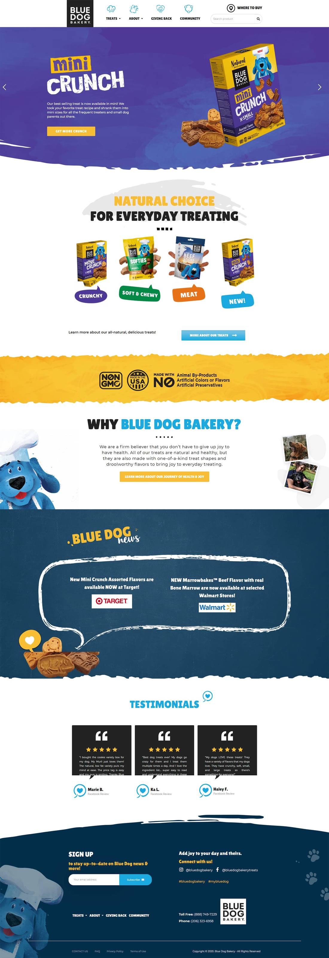 Blue Dog Bakery full page