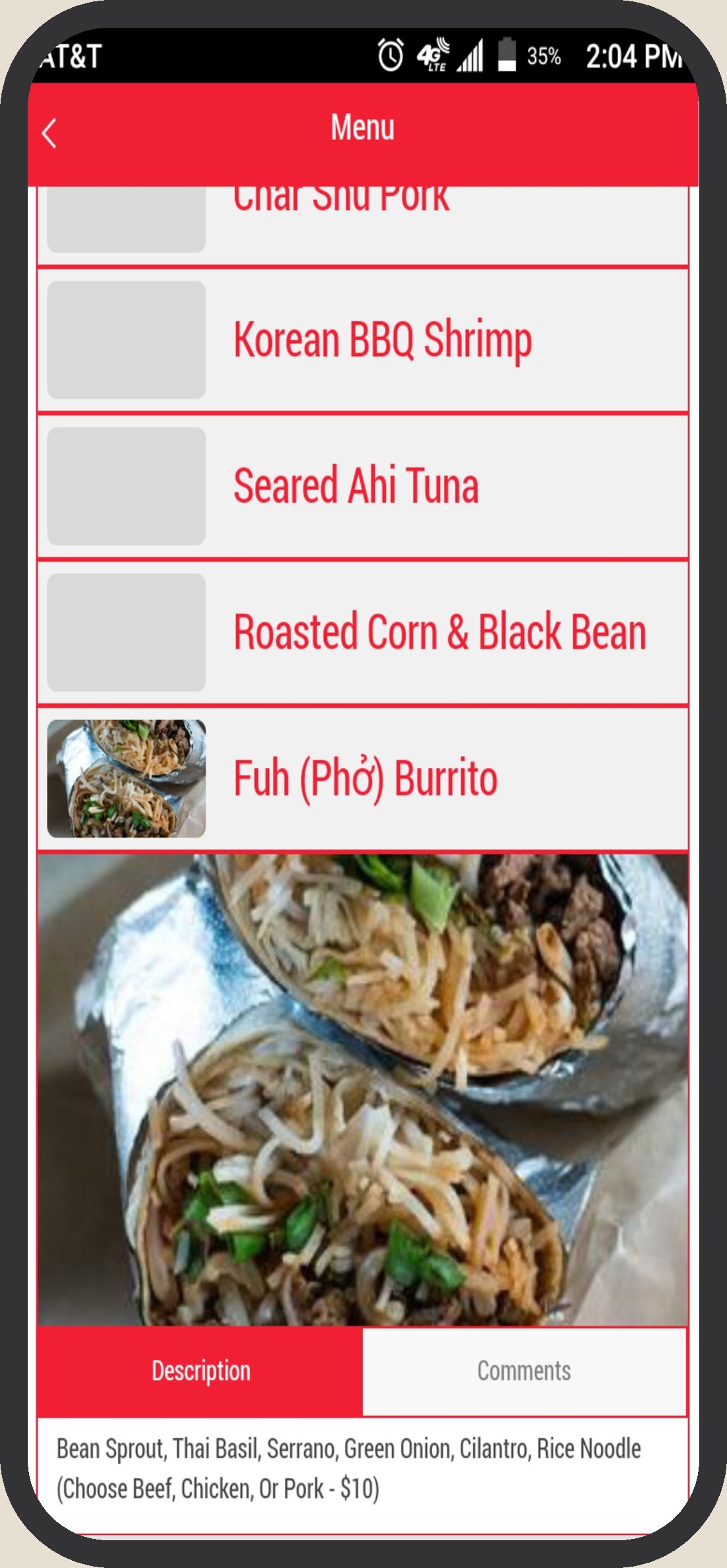 Chuey FU’s App app screen 2