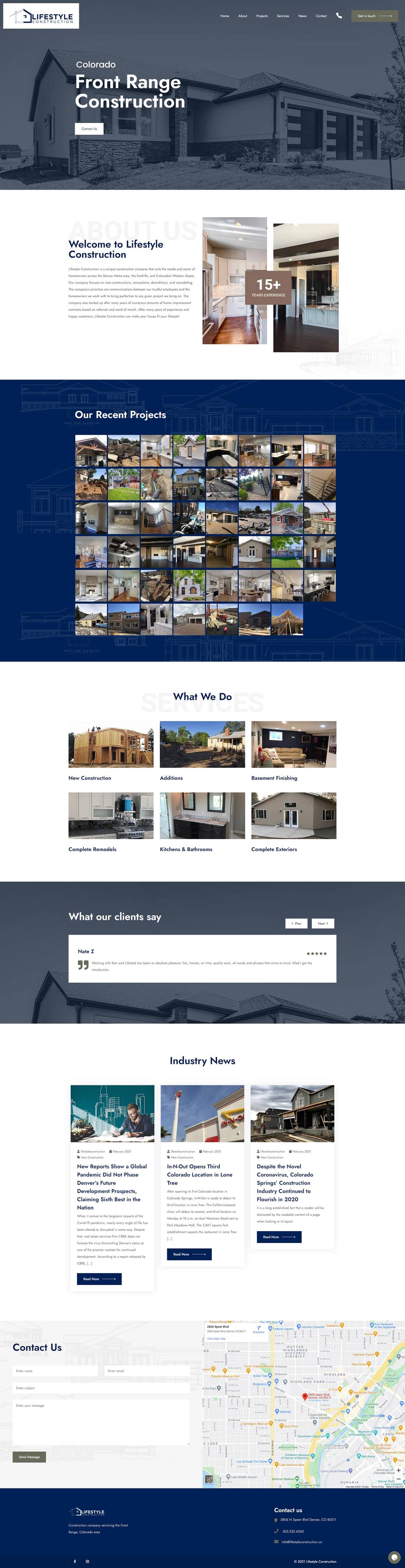 Lifestyle Construction full page