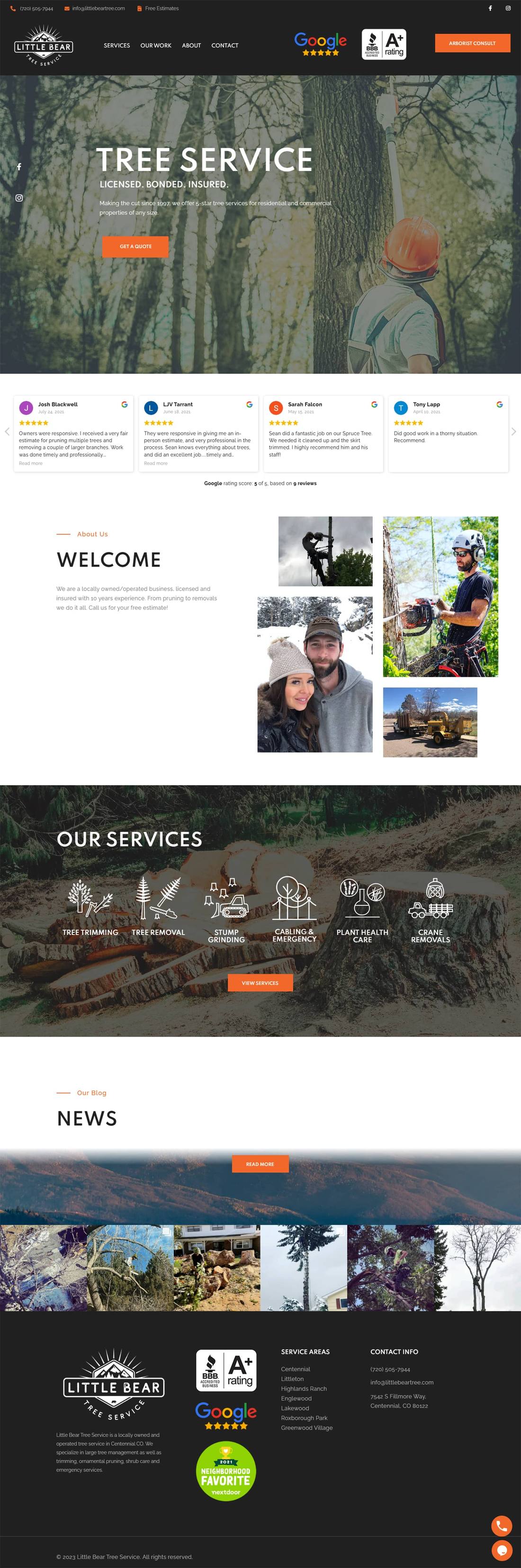 Little Bear Tree Service full page