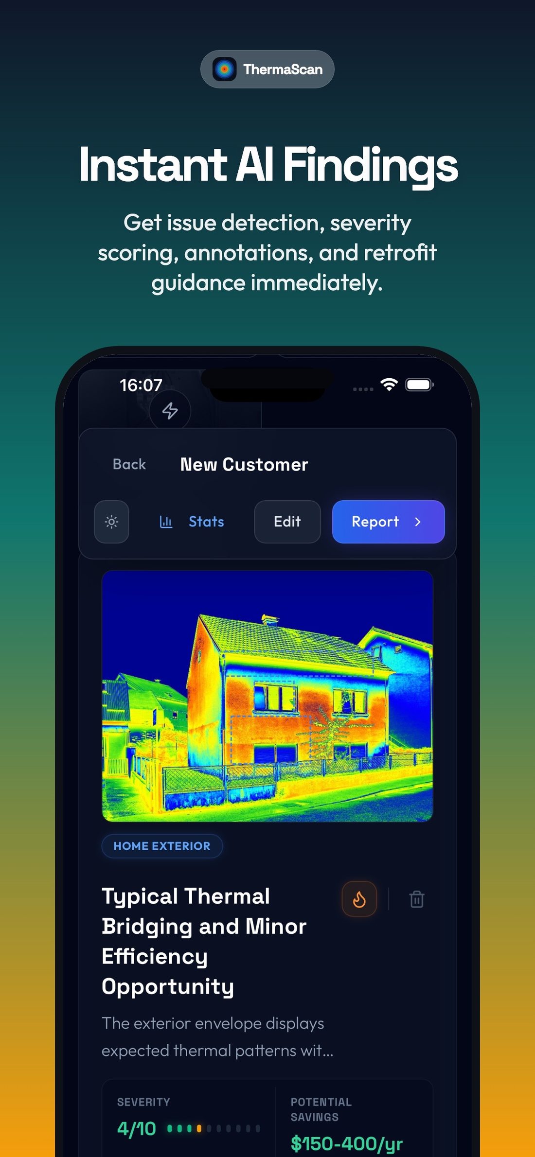 ThermaScan app screen 3