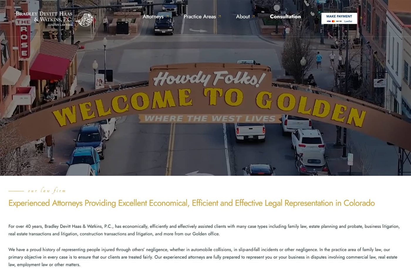 Golden Lawyers — Web Design by 5280 Design