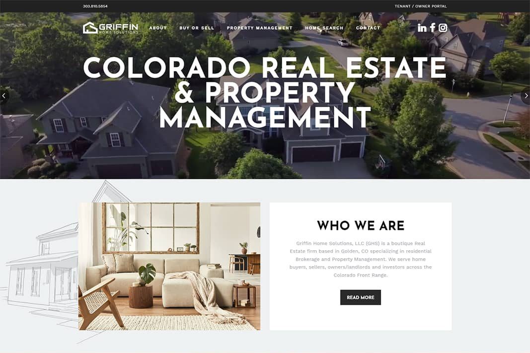 Griffin Home Solutions — Web Design by 5280 Design