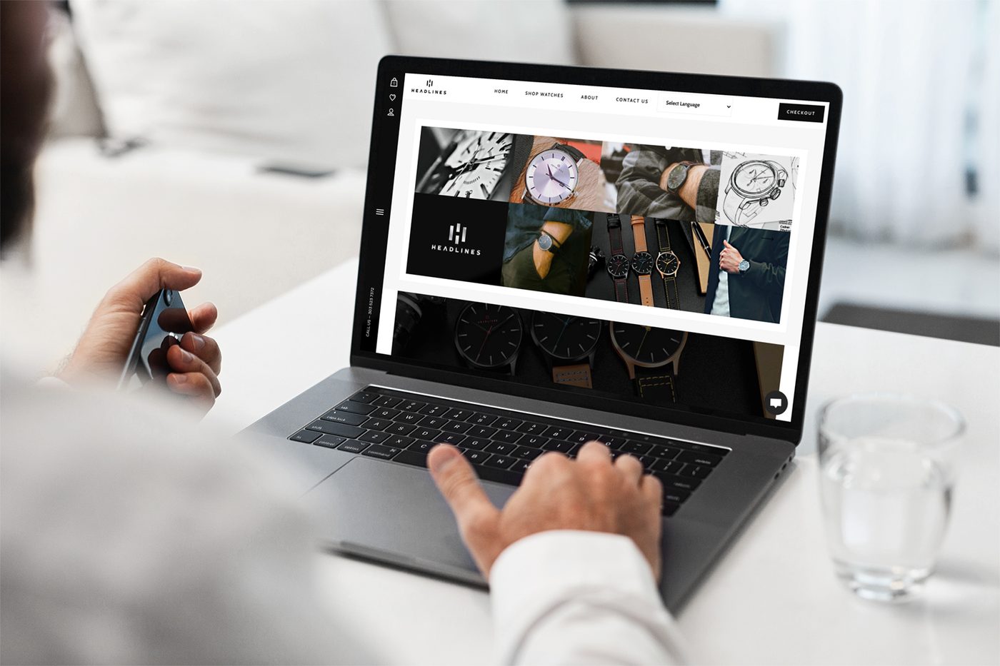 HEADLINES Watches — Web Design by 5280 Design