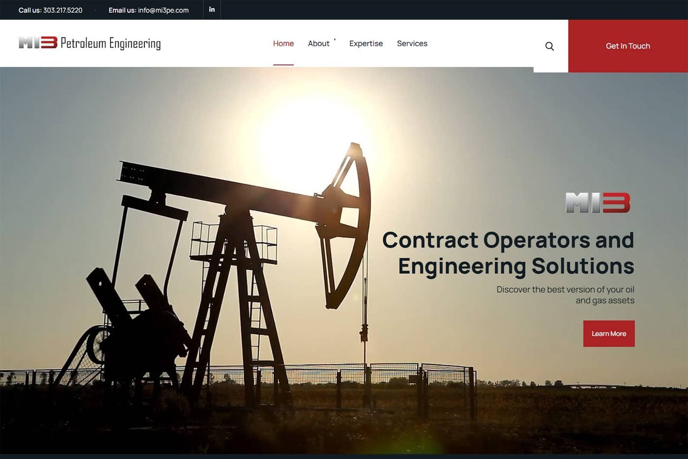MI3 Petroleum Engineering — Web Design by 5280 Design