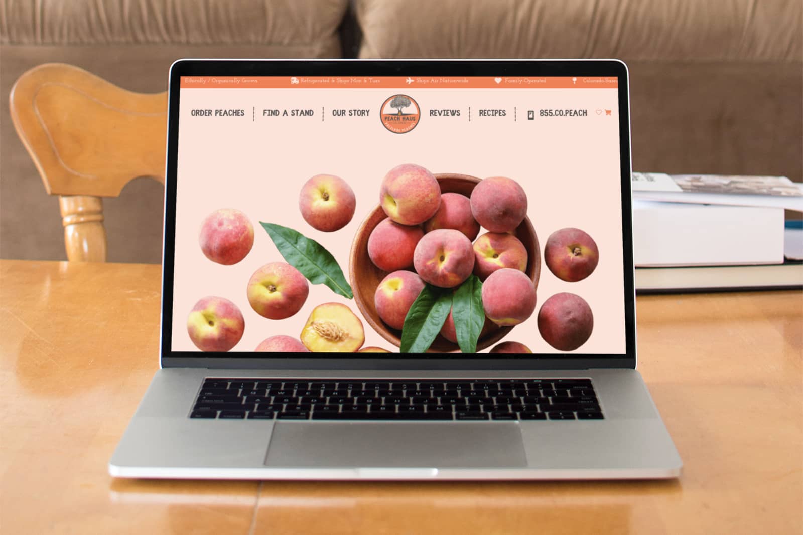 peach haus web design