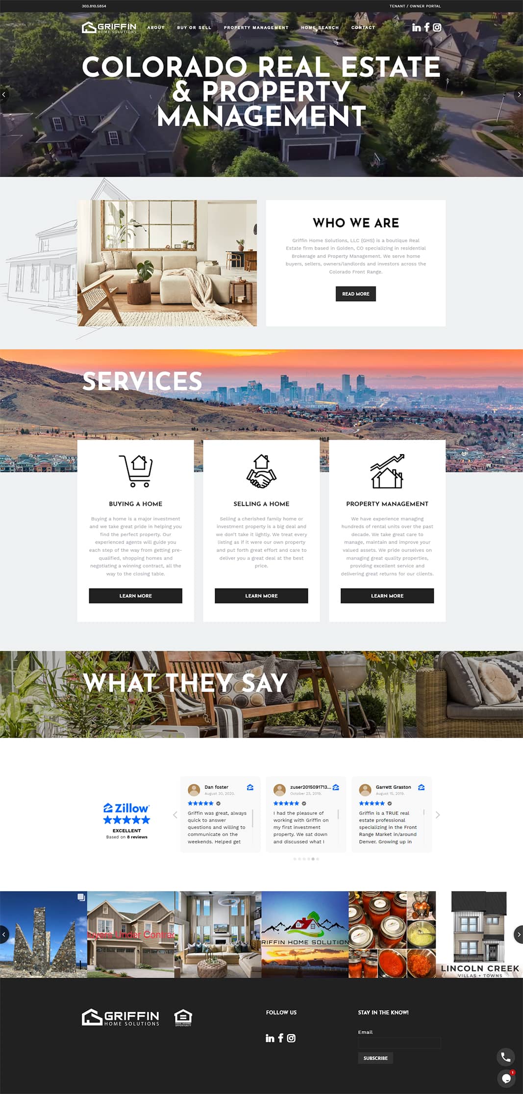 griffin home solutions web design