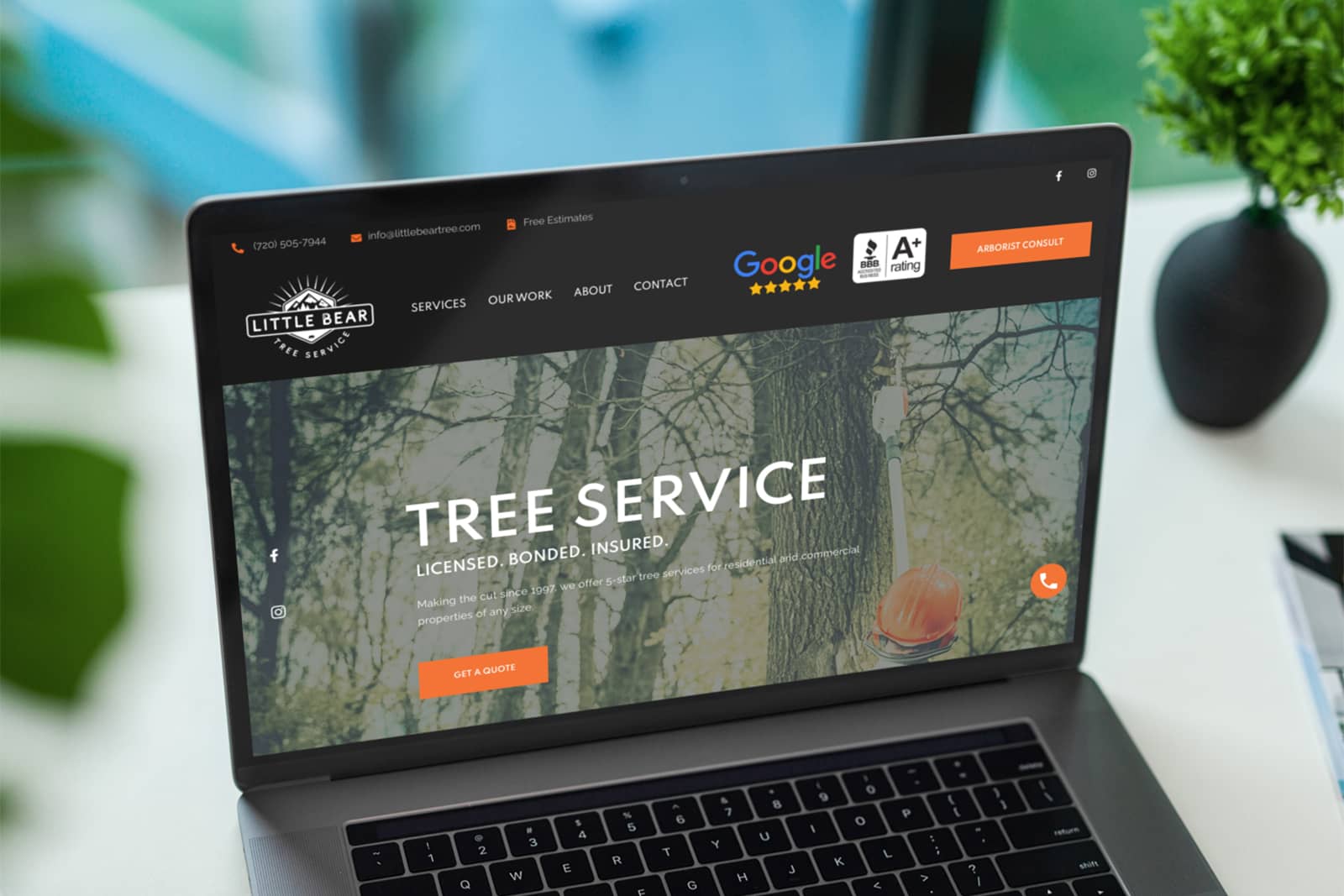 little bear tree service web design