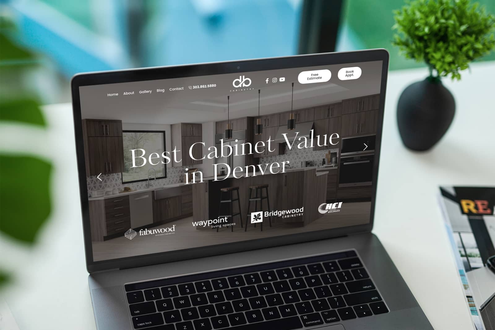 db cabinetry web design